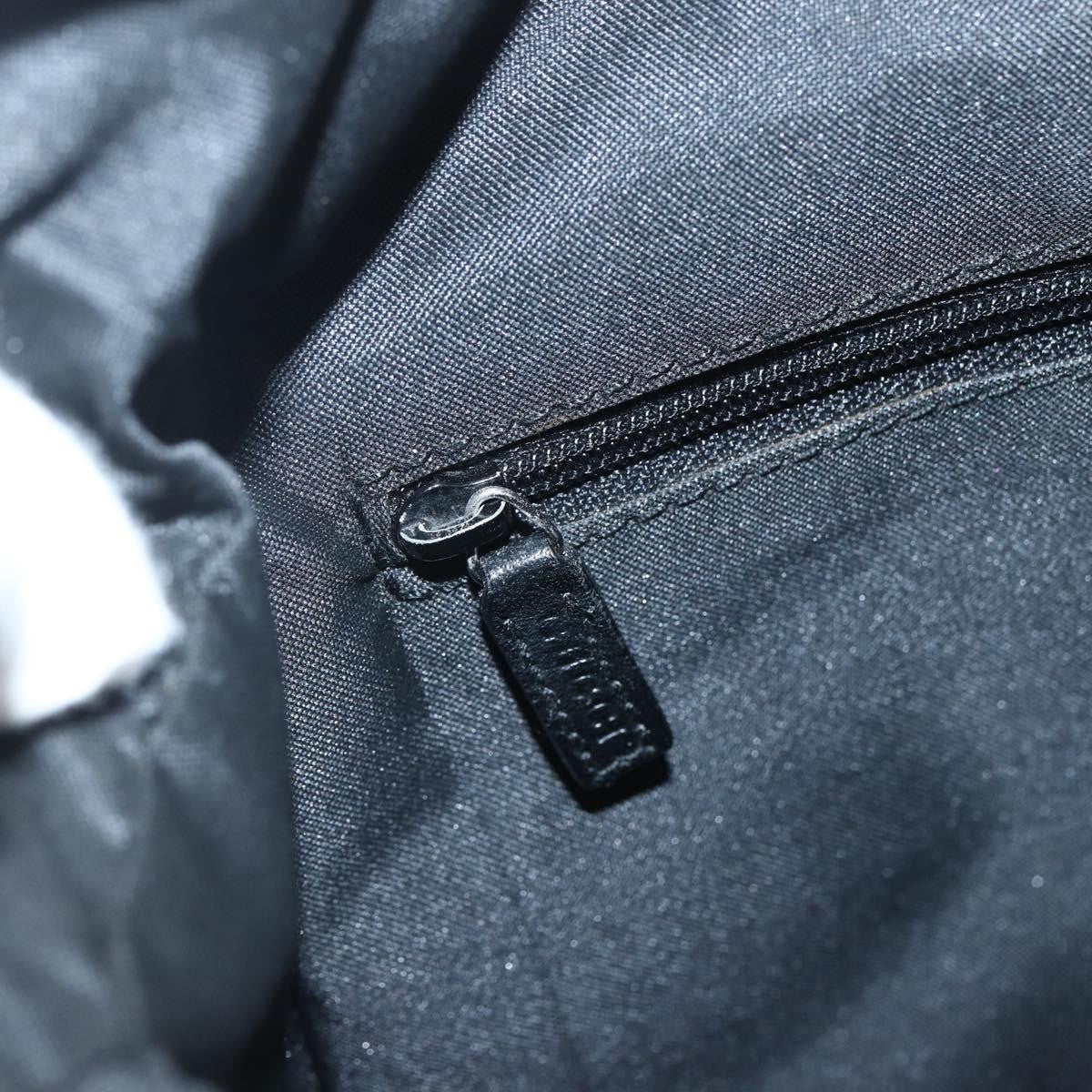 Gucci Vintage Zip Hobo GG Canvas and Leather, BLACK, CANVAS, Shoulder bag