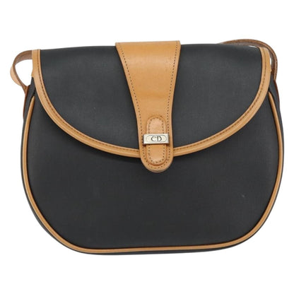 Christian Dior Vintage Shoulder Bag Canvas, BLACK, CANVAS, Shoulder bag