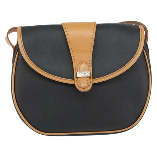 Christian Dior Vintage Shoulder Bag Canvas, BLACK, CANVAS, Shoulder bag
