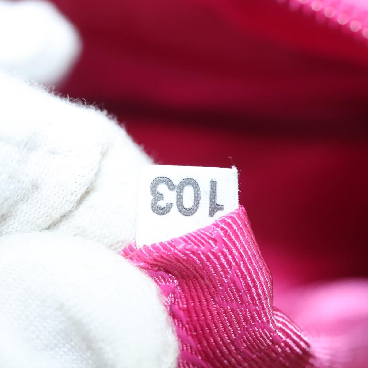 Prada Logo Bow Convertible Tote Tessuto with Leather, PINK, NYLON, Tote bag