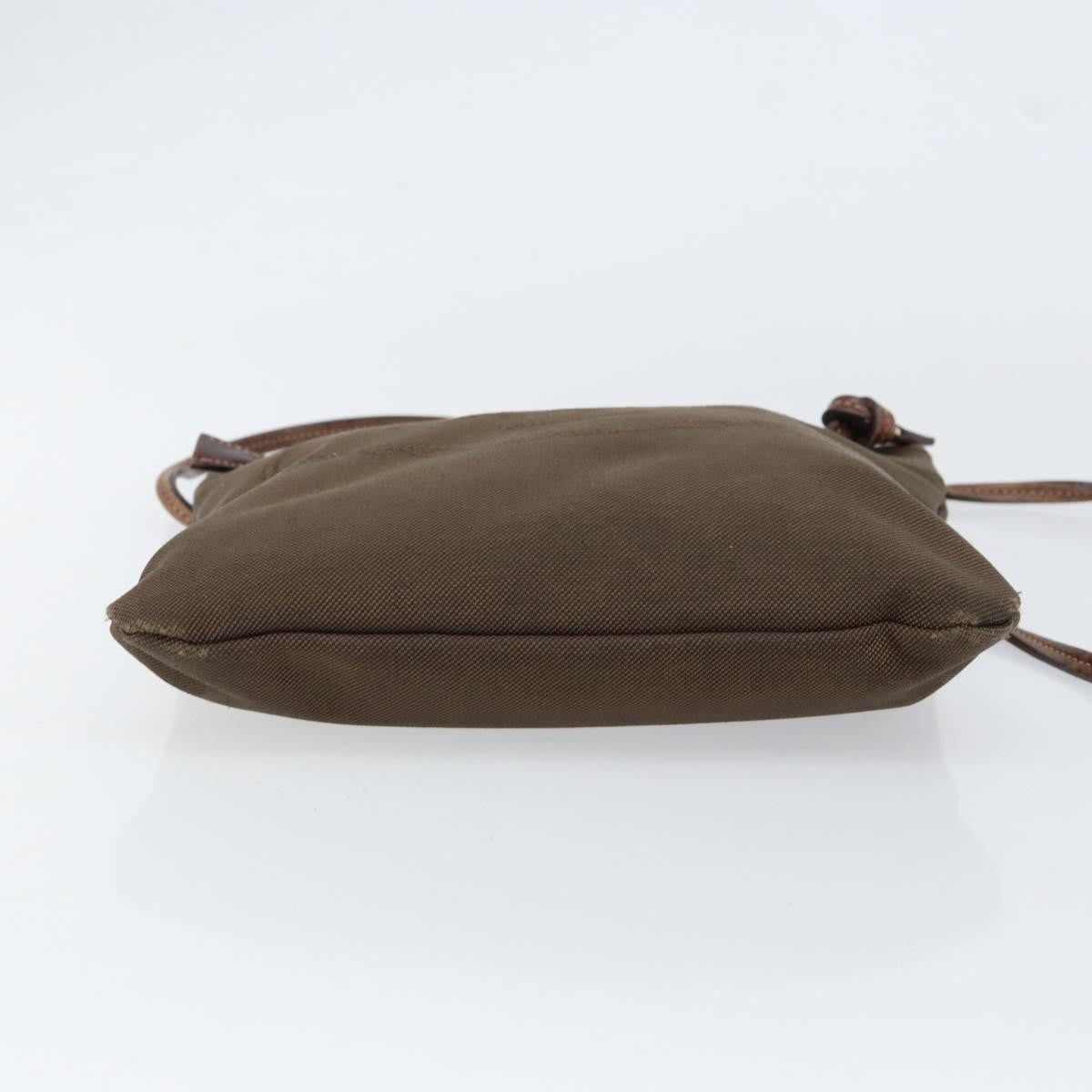 Prada Logo Flat Messenger Canvas, BROWN, CANVAS, Shoulder bag