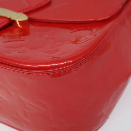 Louis Vuitton Bellflower Handbag Monogram Vernis, RED, PATENT_LEATHER, Shoulder bag