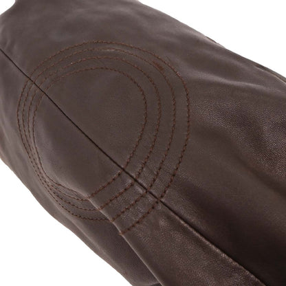 Loewe Anagram Logo Nappa Aire Hand Bag Leather, BROWN, LEATHER, Handbag