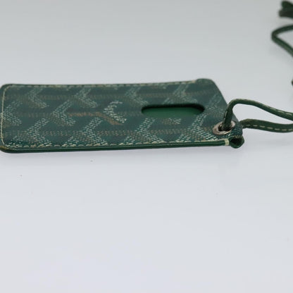 Goyard Goyardine Lanyard ID Holder Coated Canvas, GREEN, PVC, Card Holders