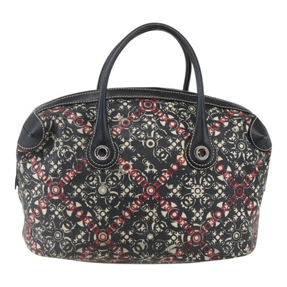 Chanel Optic Coco Bowler Bag Printed Coated Canvas with Caviar, BLACK, PVC, Travel bag