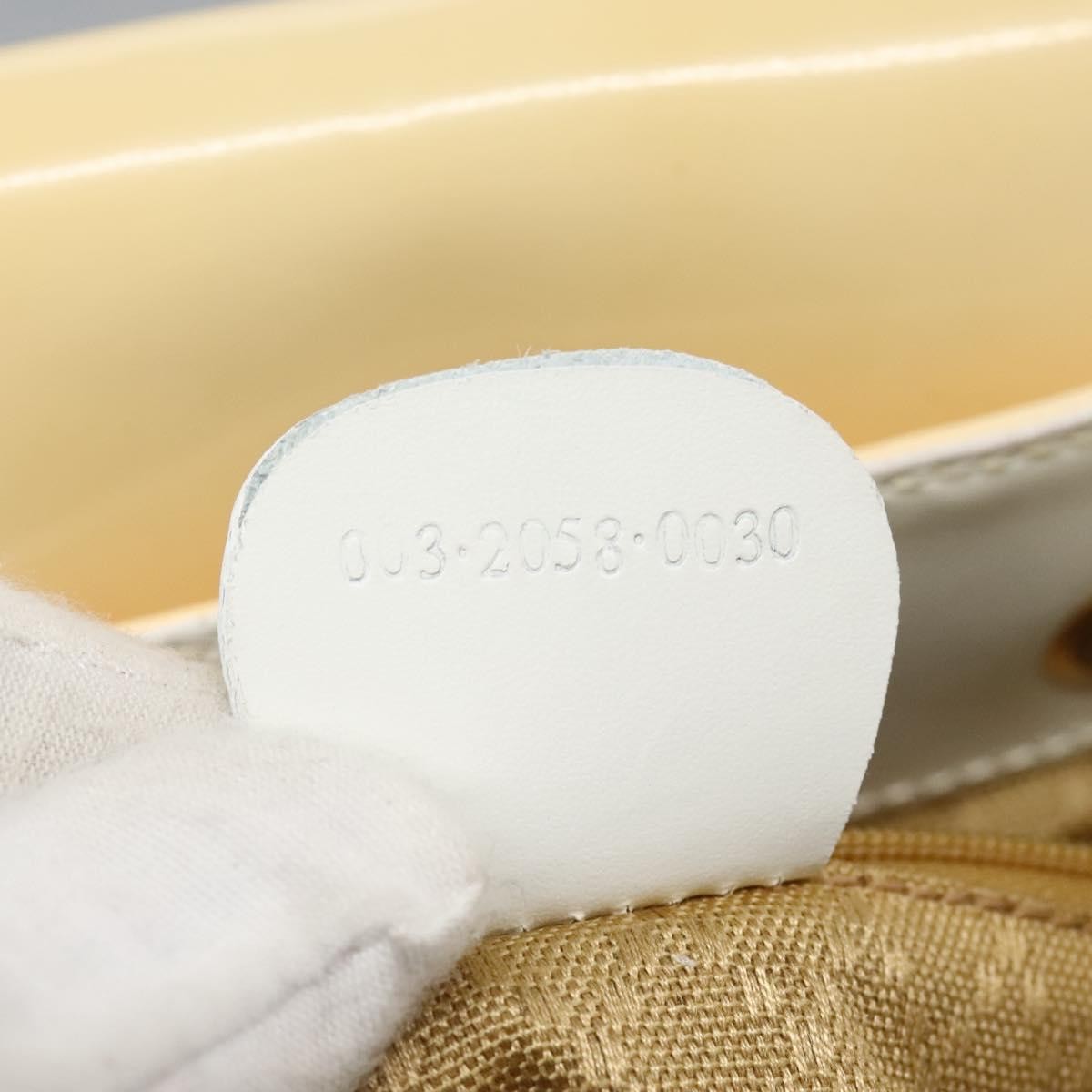 Gucci Vintage Bamboo Backpack Patent, BEIGE, PATENT_LEATHER, Backpack