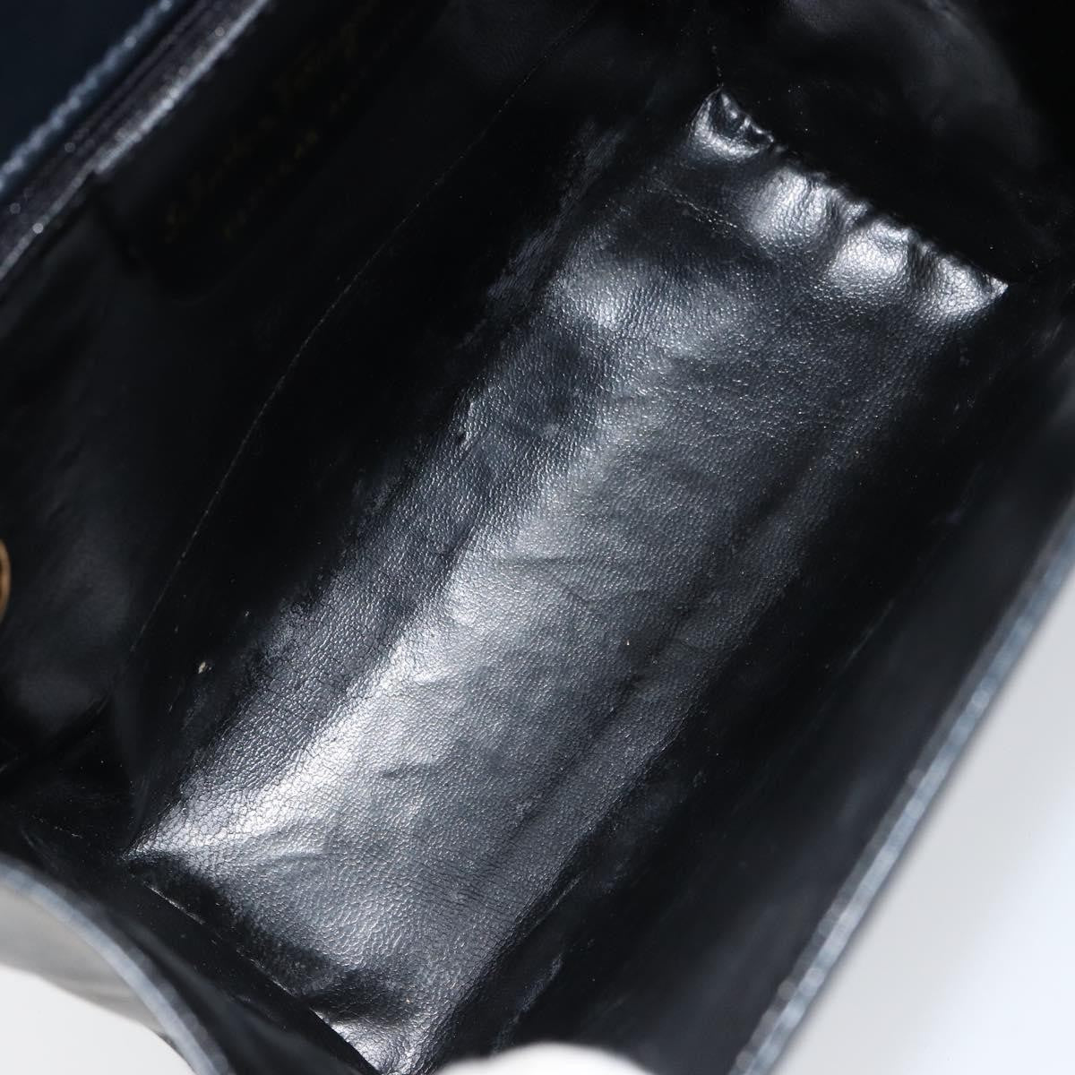 Salvatore Ferragamo Gancini Shoulder Bag Leather, BLACK, LEATHER, Shoulder bag