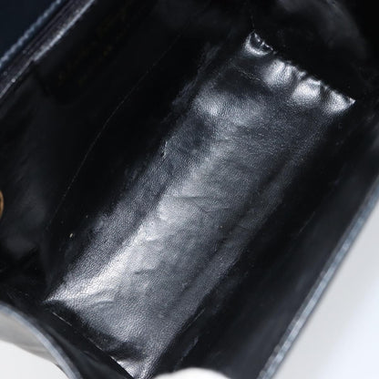 Salvatore Ferragamo Gancini Shoulder Bag Leather, BLACK, LEATHER, Shoulder bag