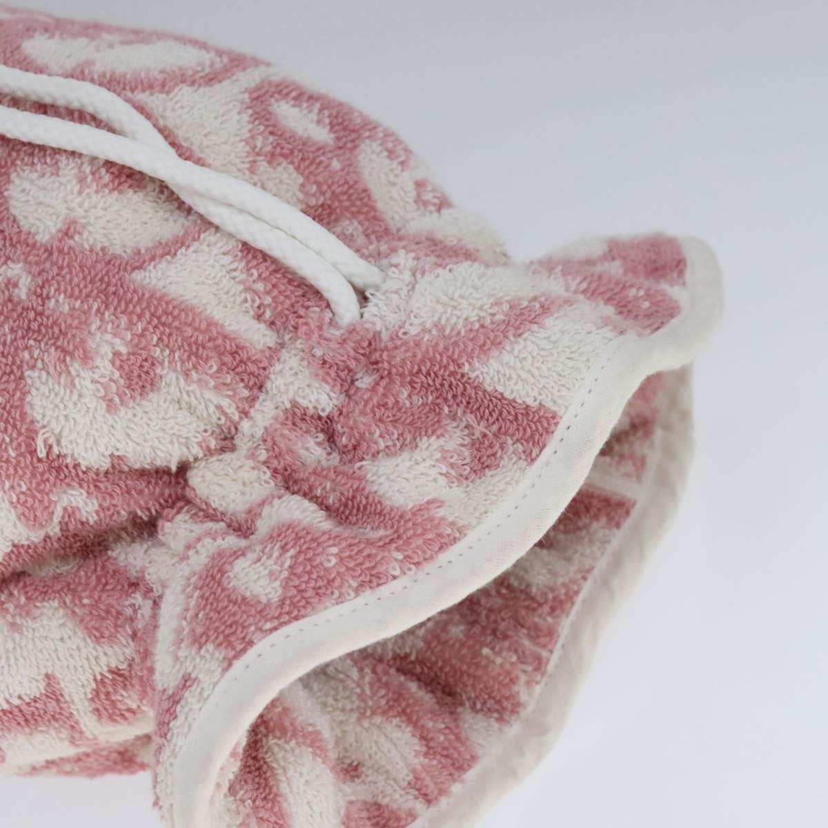 Christian Dior Vintage Trotter Pouch Pile, PINK, COTTON, Clutche & pouche