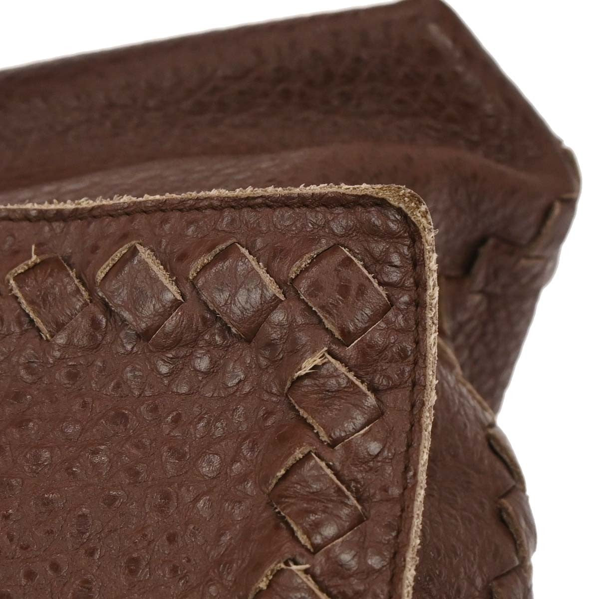 Bottega Veneta Vintage Shoulder Bag Intrecciato Leather, BROWN, LEATHER, Shoulder bag