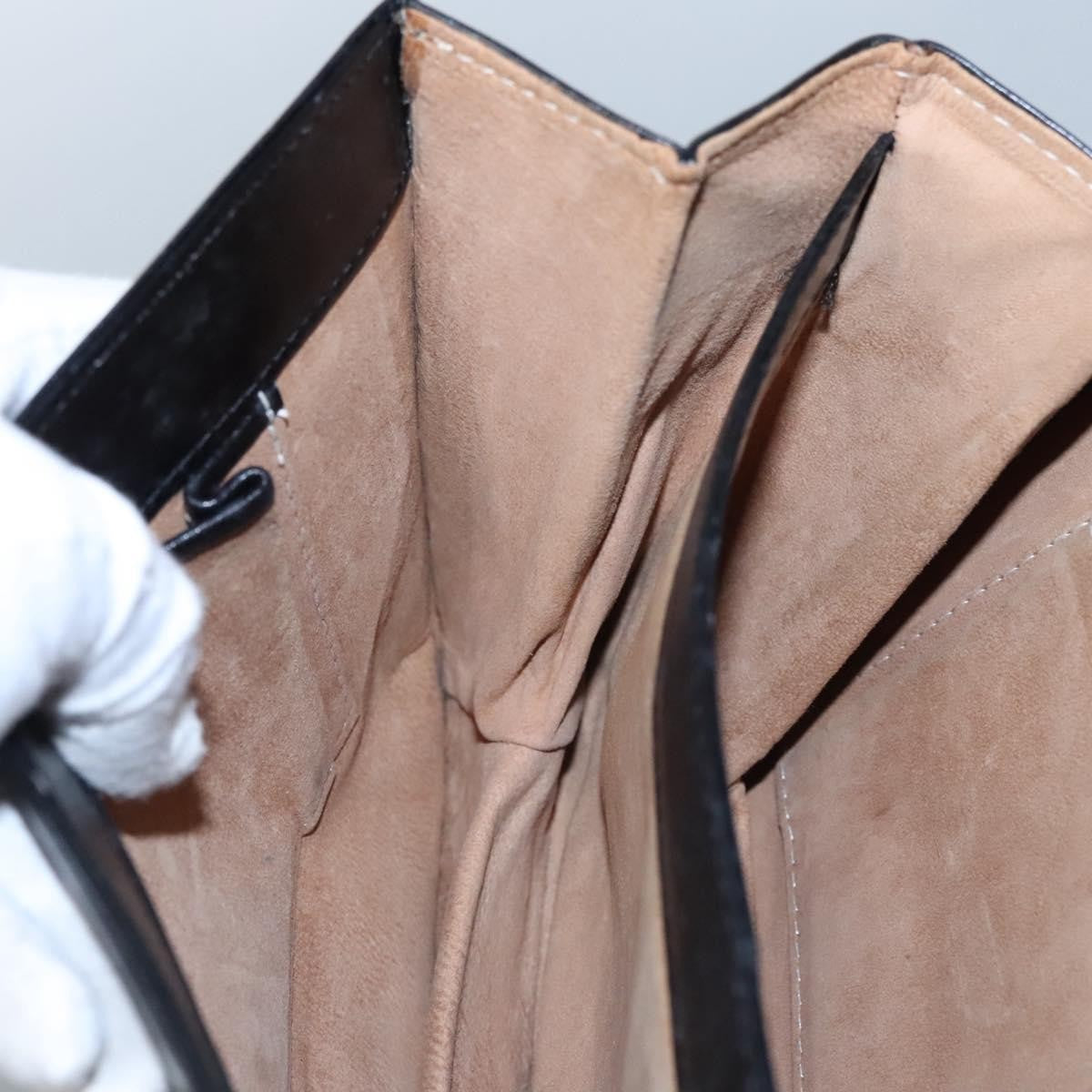 Saint Laurent Vintage Shoulder Bag Leather, BLACK, LEATHER, Shoulder bag