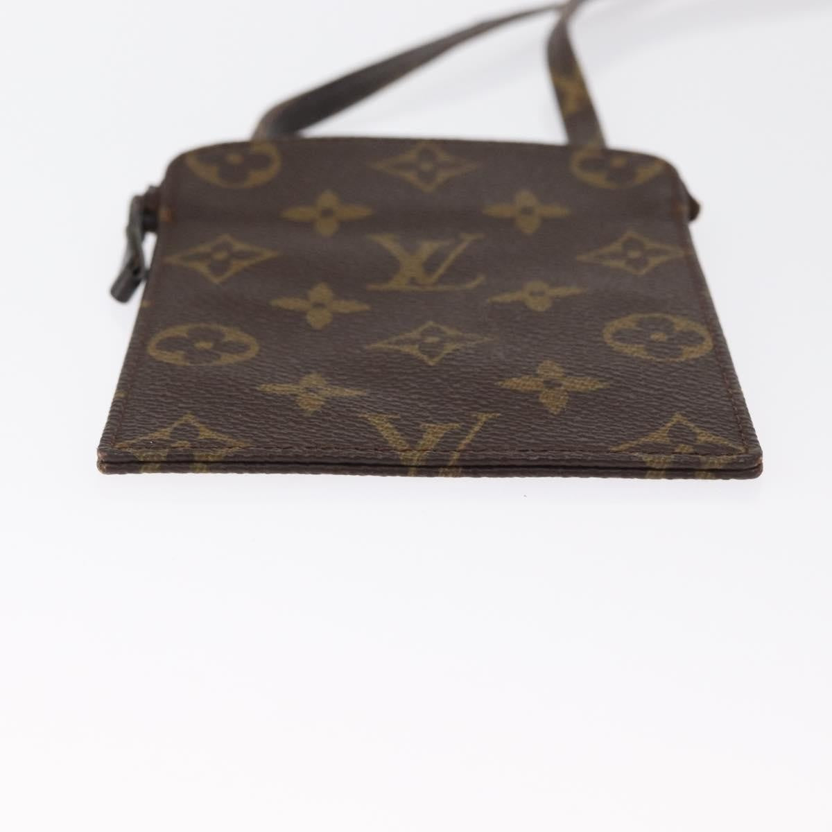 Louis Vuitton Pochette Secret Monogram canvas, BROWN, CANVAS, Clutche & pouche