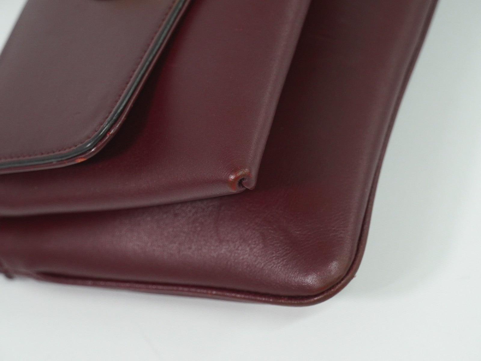 Gucci Arli Shoulder Bag Leather, BURGUNDY, LEATHER, Shoulder bag