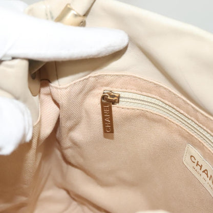 Chanel Camellia Tote Leather, BEIGE, LEATHER, Tote bag