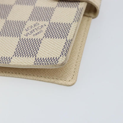 Louis Vuitton Agenda Cover Damier Azur, WHITE, CANVAS, Toiletry Case