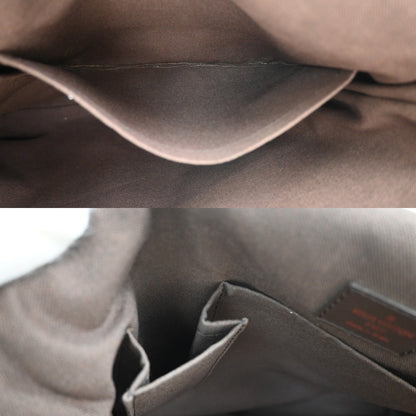 Louis Vuitton Brooklyn Handbag Damier, Brown, Canvas, Shoulder Bag