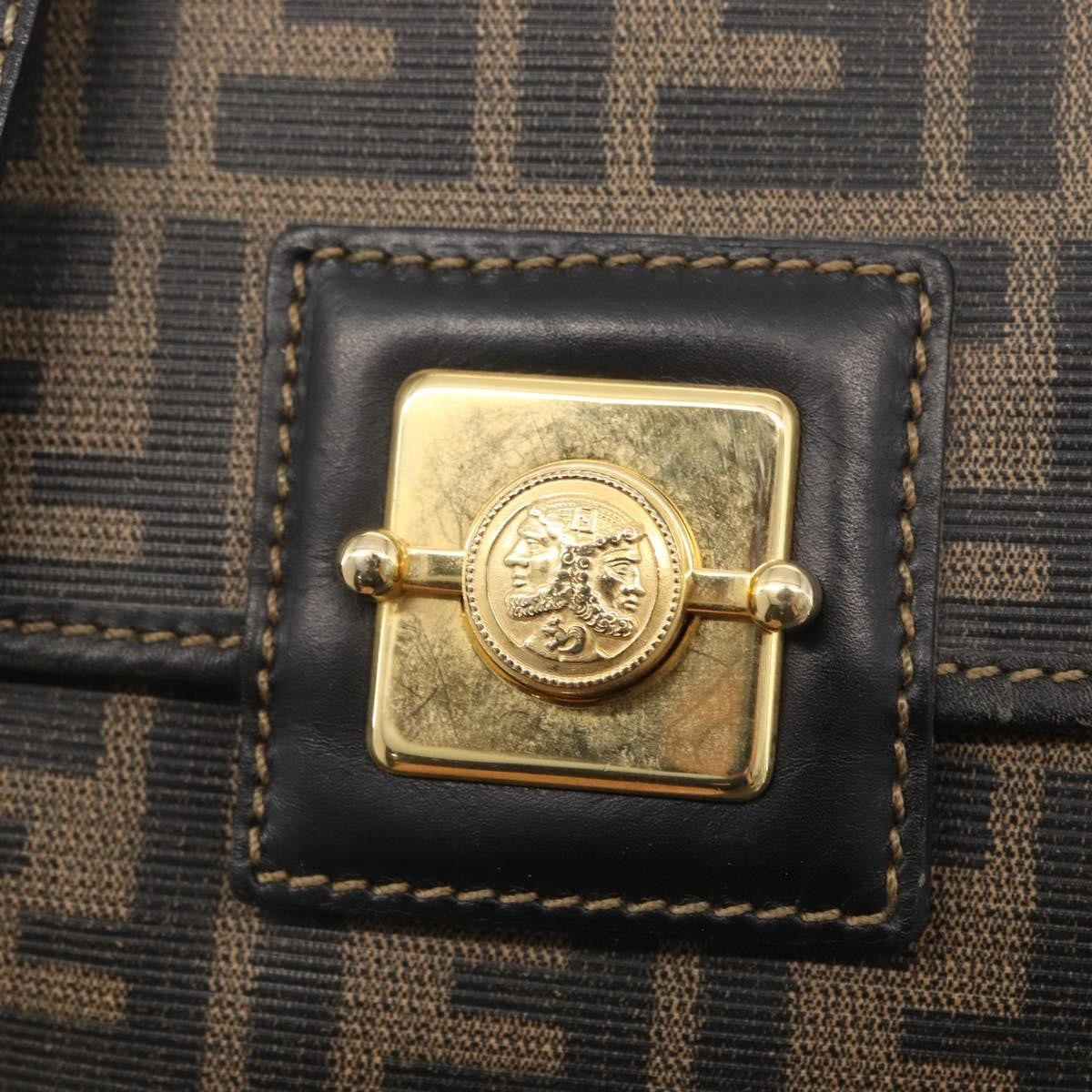 Fendi Zucca Tote bag Canvas, BROWN, PVC, Tote bag