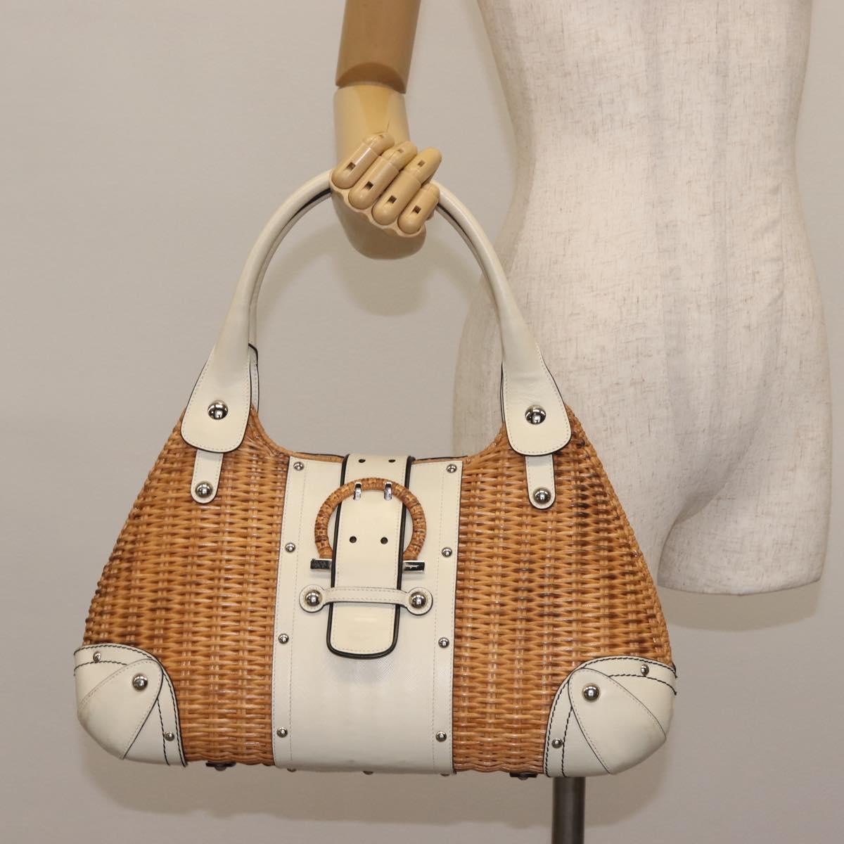 Salvatore Ferragamo Gancini Tote Leather, BROWN, LEATHER, Tote bag