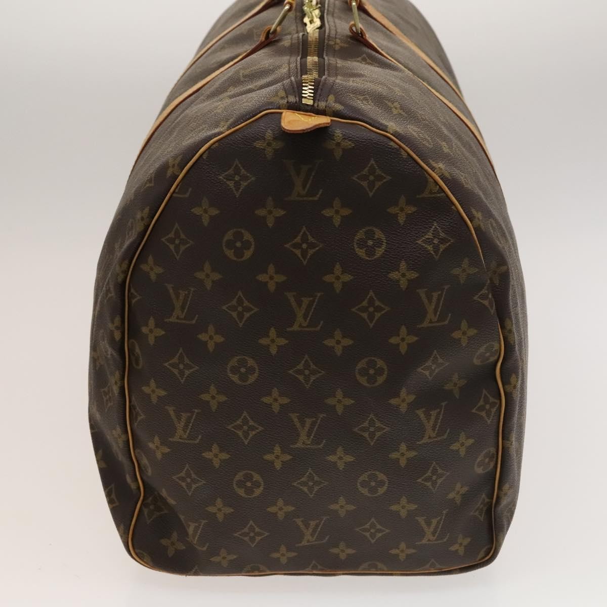 Louis Vuitton Keepall Bag Monogram Canvas, BROWN, CANVAS, Travel bag