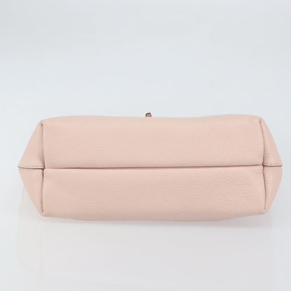 Salvatore Ferragamo Gancini Tote Leather, PINK, LEATHER, Tote bag