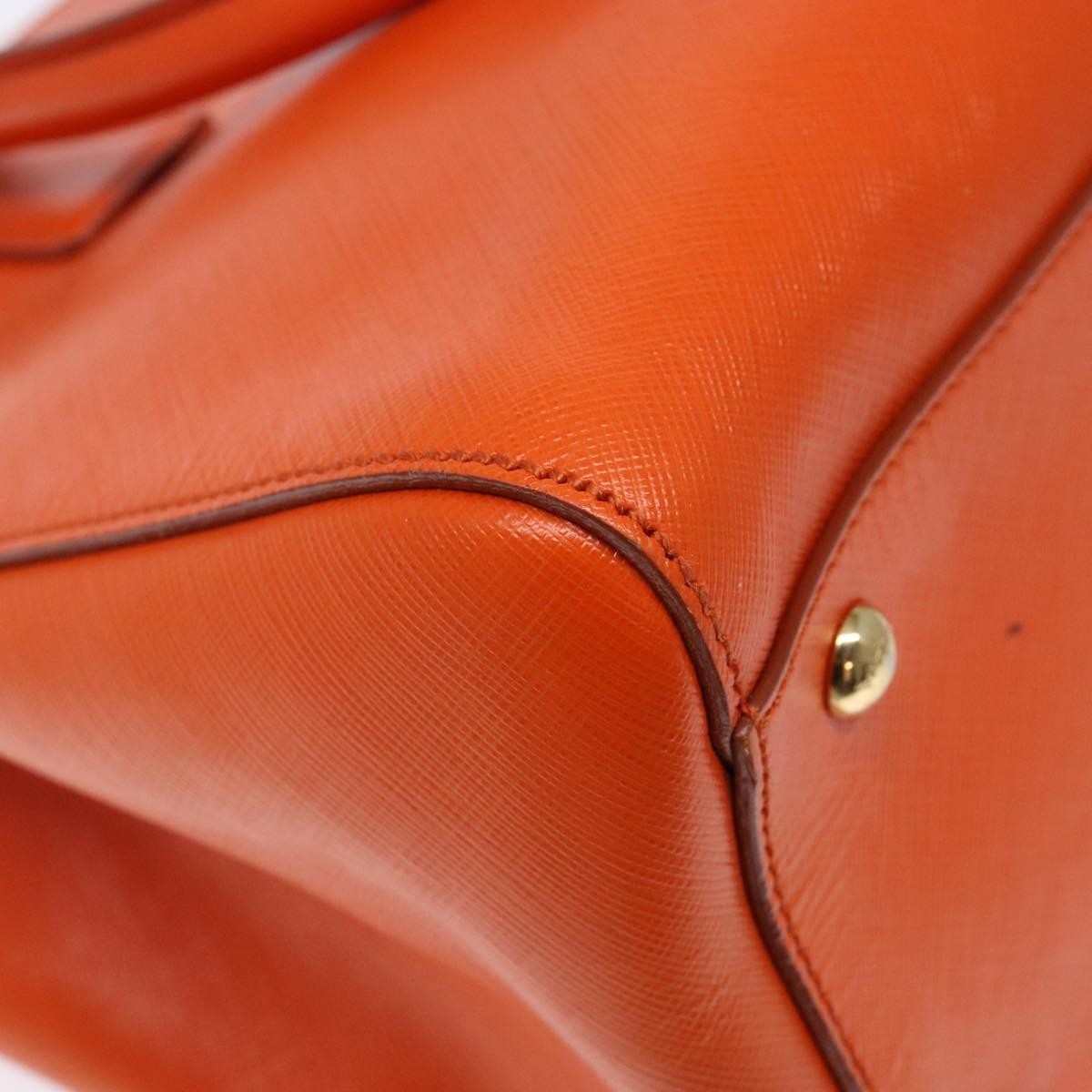 Salvatore Ferragamo Batik Tote Leather, ORANGE, LEATHER, Tote bag