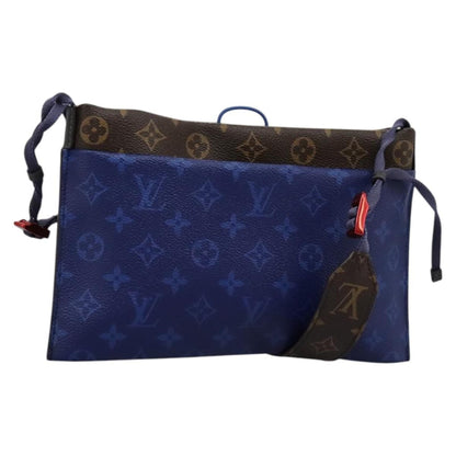 Louis Vuitton Outdoor Pouch Limited Edition Monogram Pacific Canvas, Blue, Canvas, Shoulder Bag