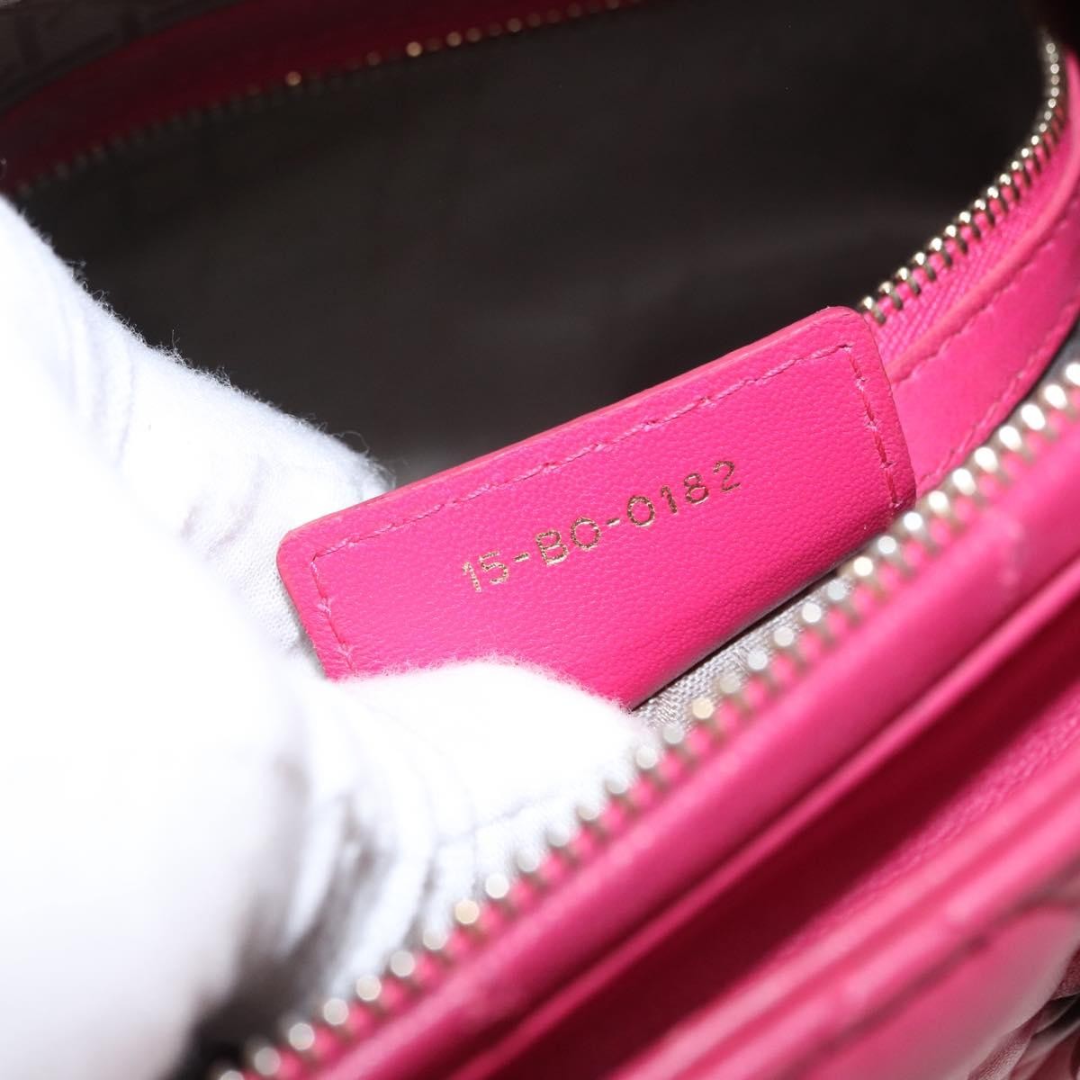 Christian Dior Lady Dior Bag Cannage Quilt Lambskin, PINK, LEATHER, Handbag