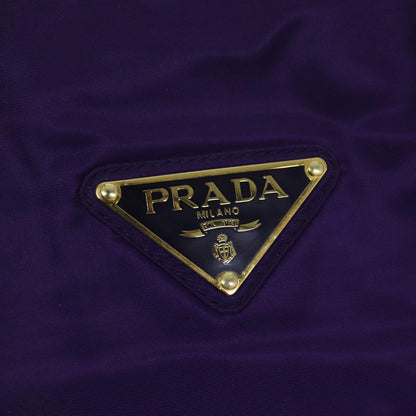 Prada Convertible Chain Tote Quilted Tessuto, PURPLE, NYLON, Shoulder bag