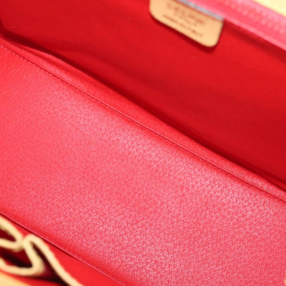 Celine Vintage Convertible Turnlock Top Handle Bag Leather, YELLOW, LEATHER, Handbag