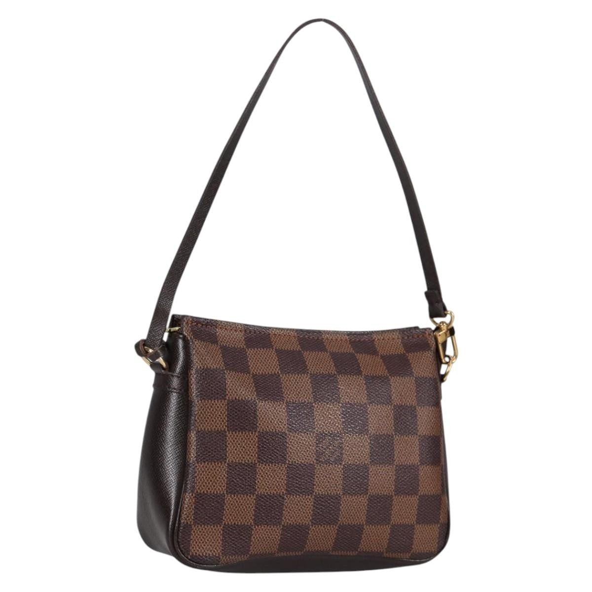 Louis Vuitton Trousse Make Up Bag Damier, BROWN, CANVAS, Clutche & pouche