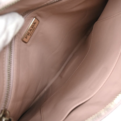 Prada Hand Strap Clutch Saffiano Leather, PINK, LEATHER, Clutche & pouche
