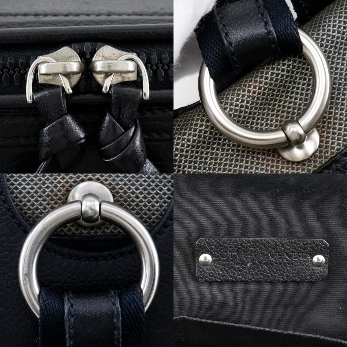 Bottega Veneta Vintage Tote Bag Canvas, GRAY, CANVAS, Tote bag