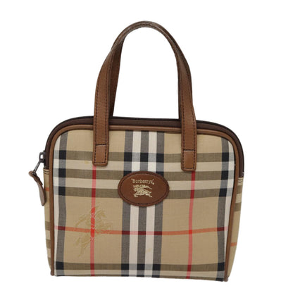 Burberry Nova Check Bowling Bag Canvas, BEIGE, CANVAS, Handbag