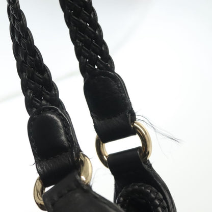 Gucci Marrakech Shoulder Bag Leather, BLACK, LEATHER, Tote bag