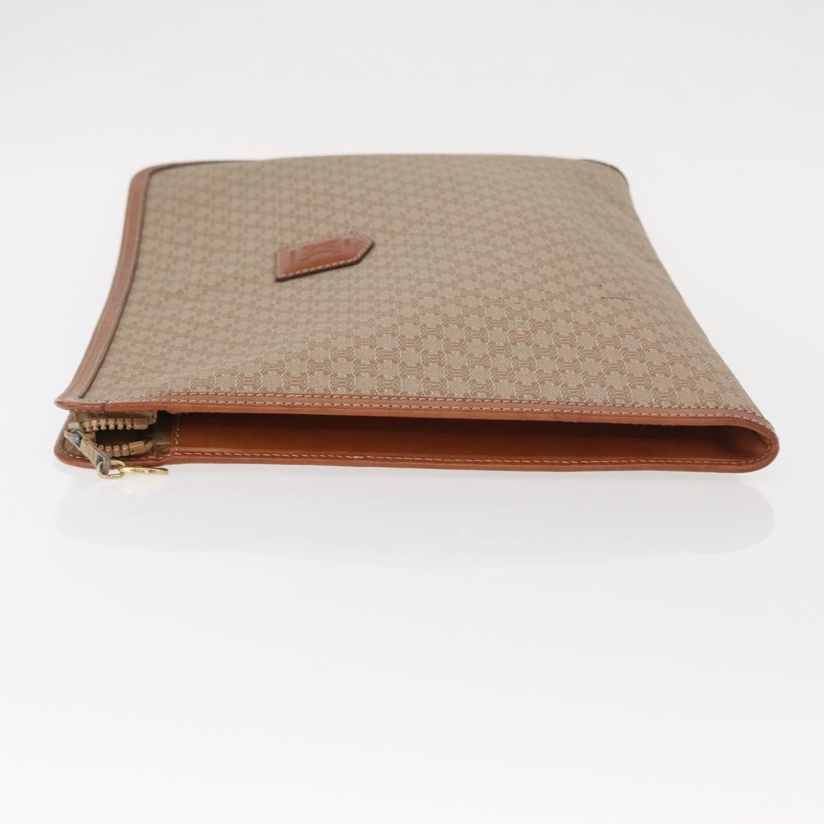 Celine Macadam Pochette Clutch, BEIGE, PVC, Clutche & pouche