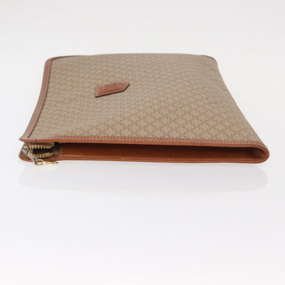 Celine Macadam Pochette Clutch, BEIGE, PVC, Clutche & pouche