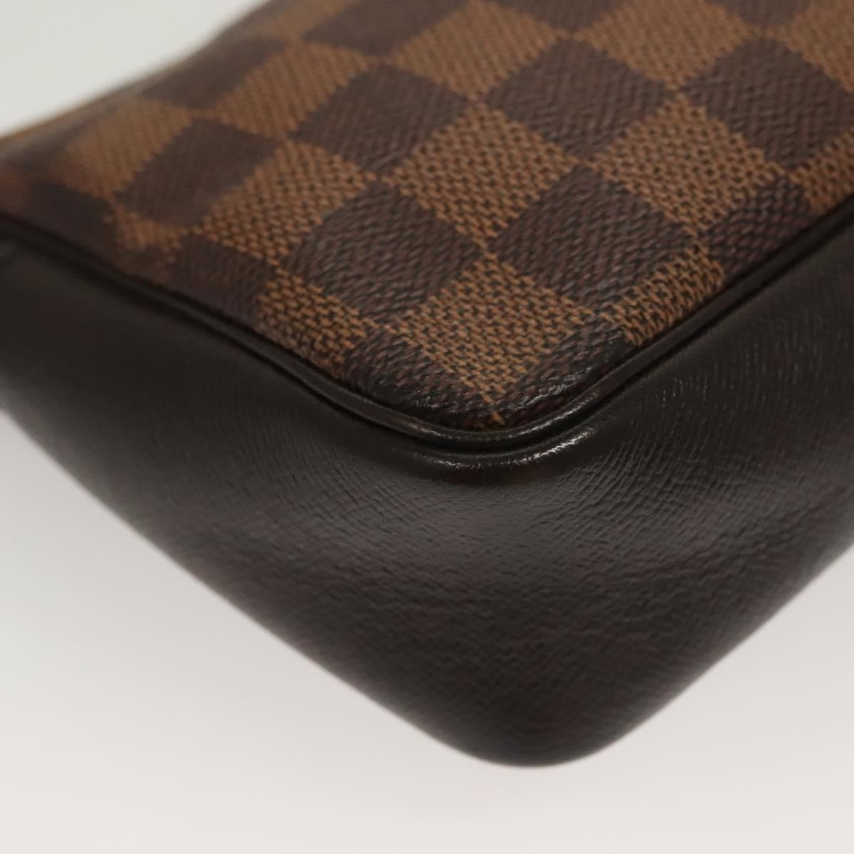 Louis Vuitton Trousse Make Up Bag Damier, BROWN, CANVAS, Clutche & pouche