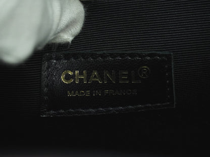 Chanel Vintage Portrait Tote Printed Leather and Quilted Patent, BLACK, PATENT_LEATHER, Tote bag