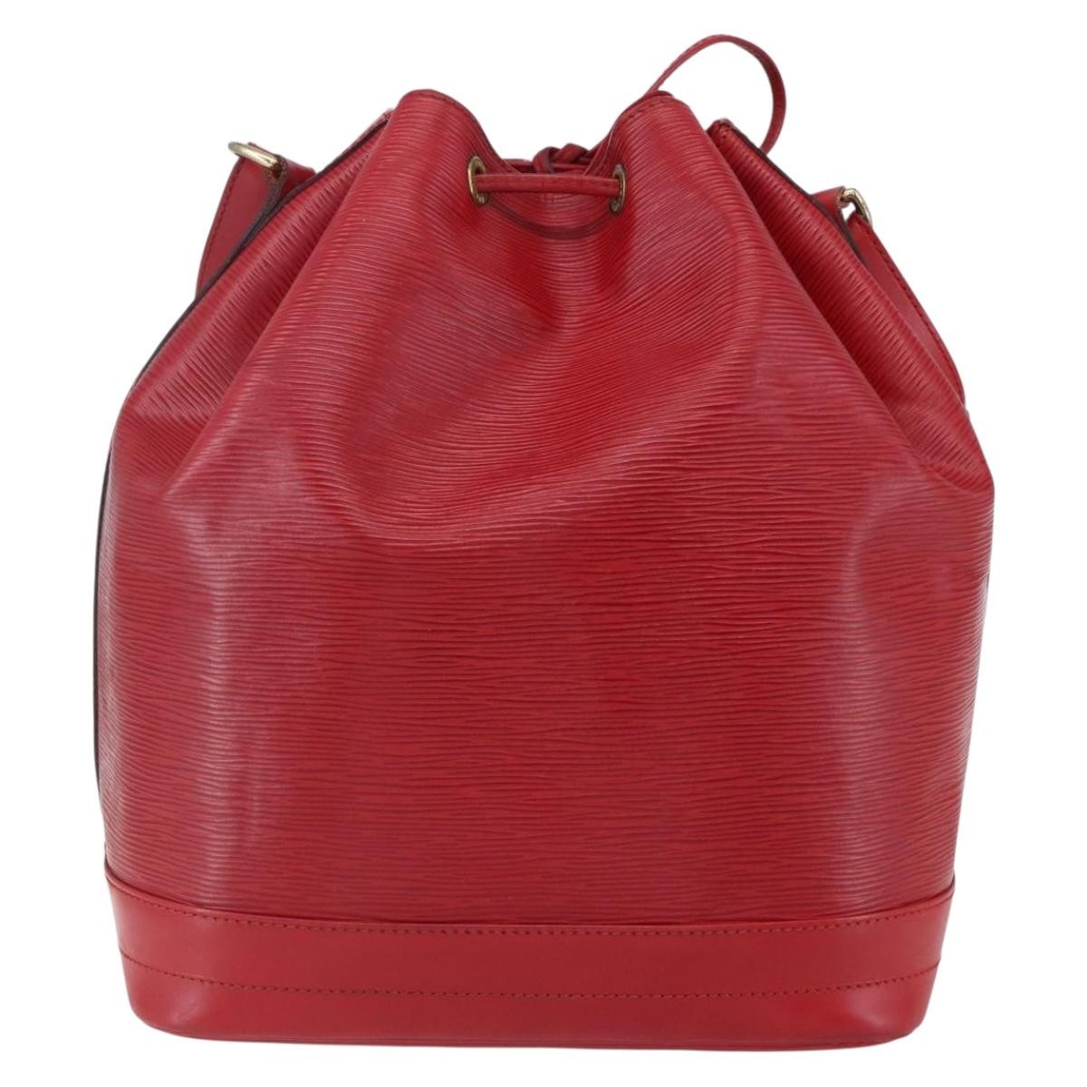 Louis Vuitton Noe Shoulder bag Leather, RED, LEATHER, Shoulder bag