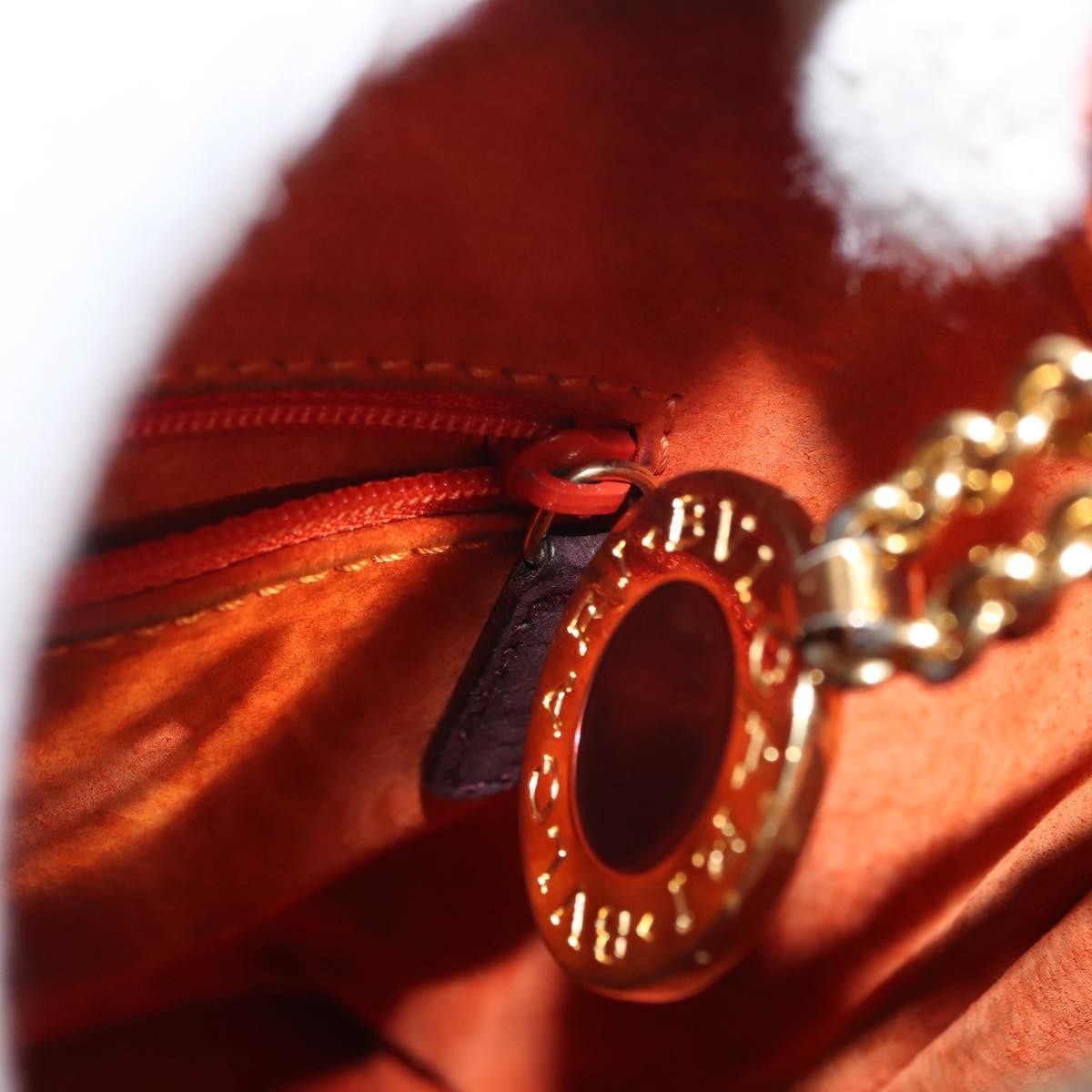 Bvlgari Medallion Frame Shoulder Bag Leather, BROWN, LEATHER, Shoulder bag