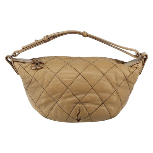 Chanel Cloudy Bundle Hobo Quilted Lambskin, BROWN, LEATHER, Handbag