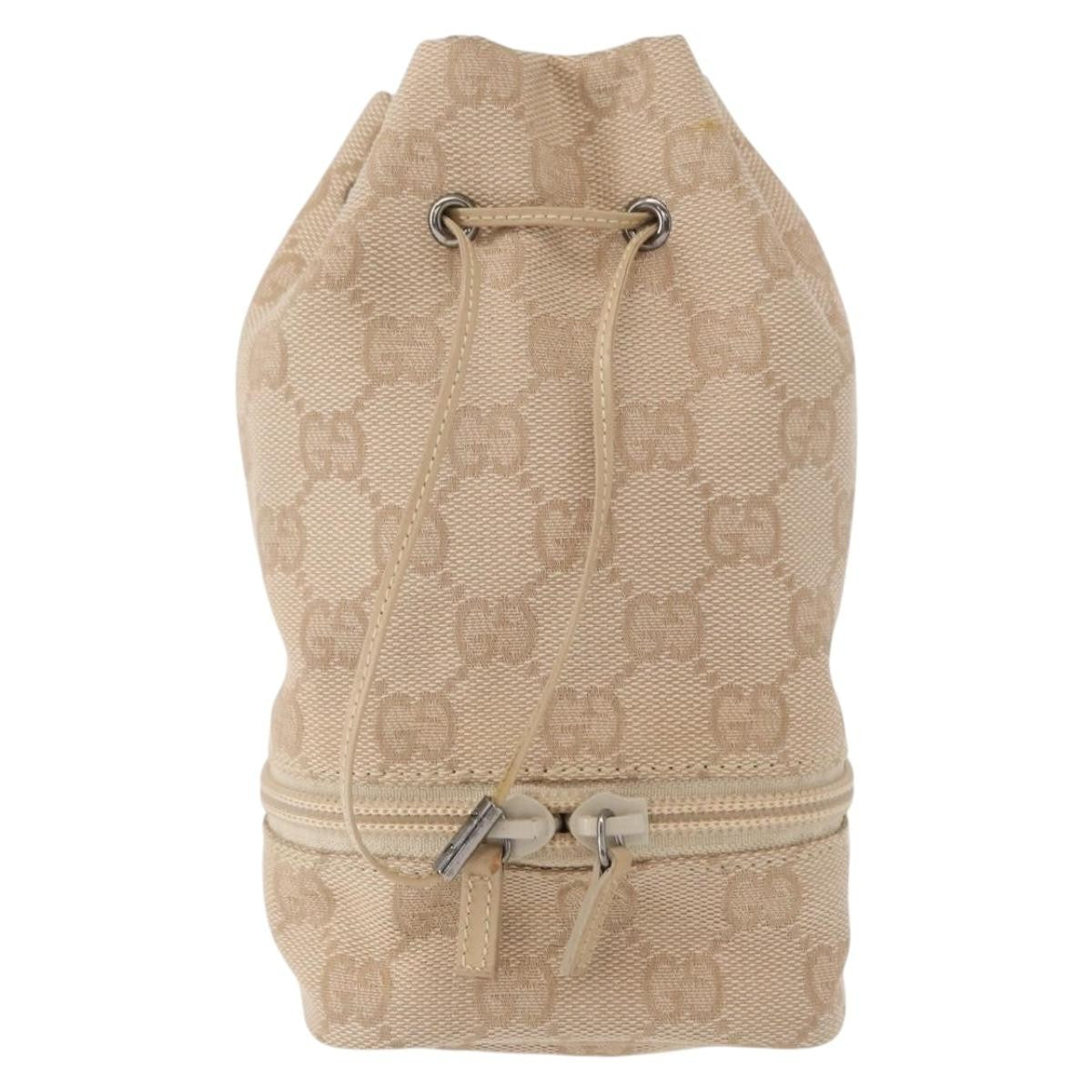 Gucci GG canvas pouch Canvas, BEIGE, CANVAS, Clutche & pouche