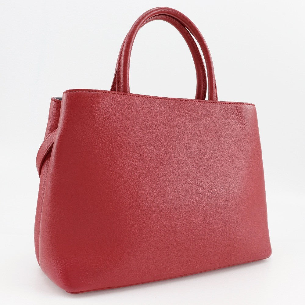 Fendi 2Jours Bag Leather, RED, CALFSKIN, Tote bag