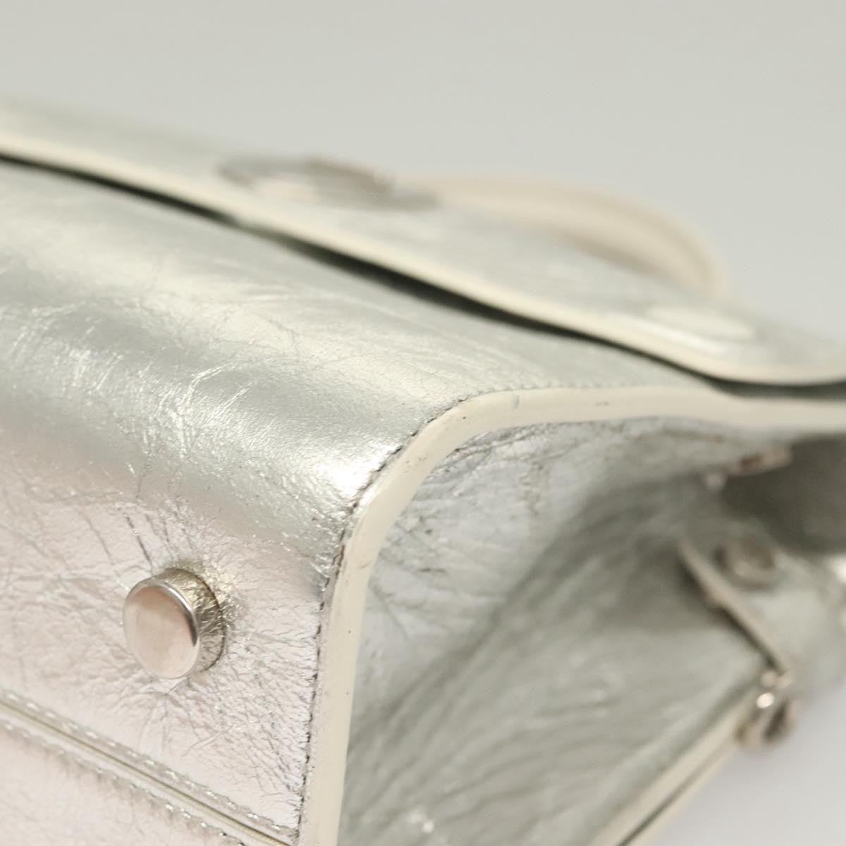 Christian Dior Diorever Bag Leather, SILVER, LEATHER, Bag