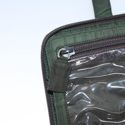 Prada Vintage Zip Handbag Tessuto, GREEN, NYLON, Handbag