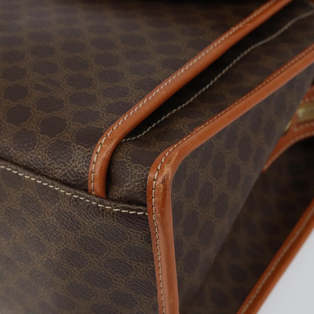 Celine Vintage Macadam Tote bag Canvas and Leather, BROWN, CANVAS, Tote bag