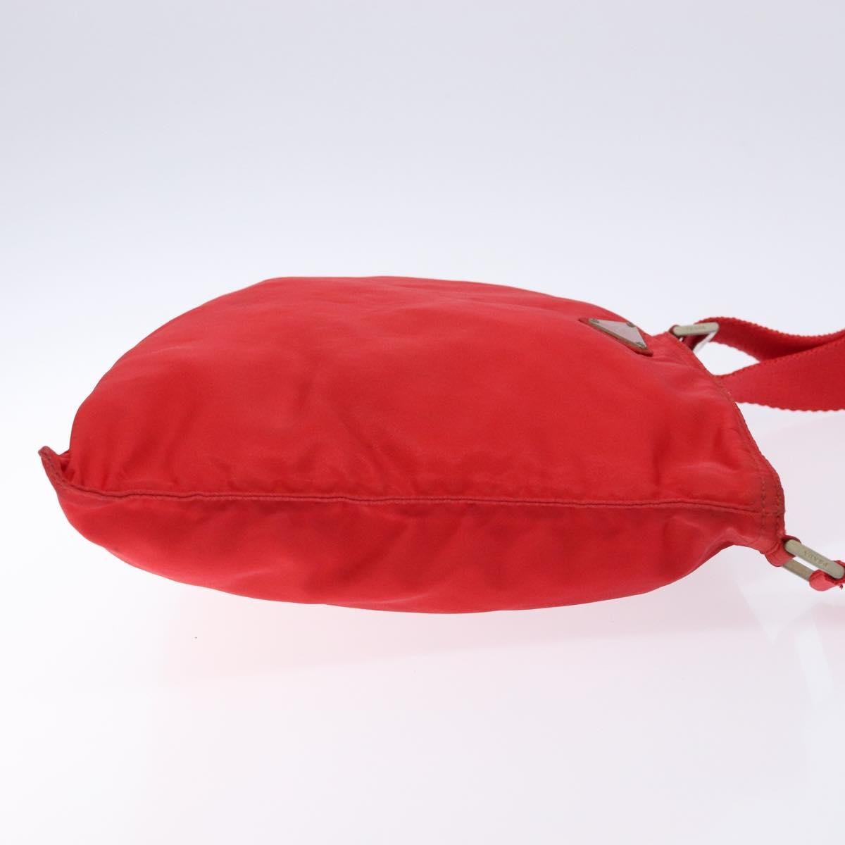 Prada Flat Messenger Bag Tessuto, RED, NYLON, Crossbody bag
