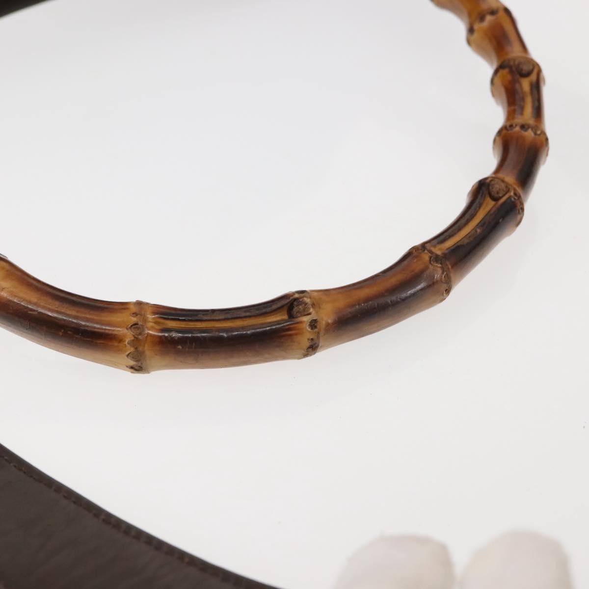 Gucci Sherry bamboo Shoulder Bag Nylon, KHAKI, NYLON, Shoulder bag