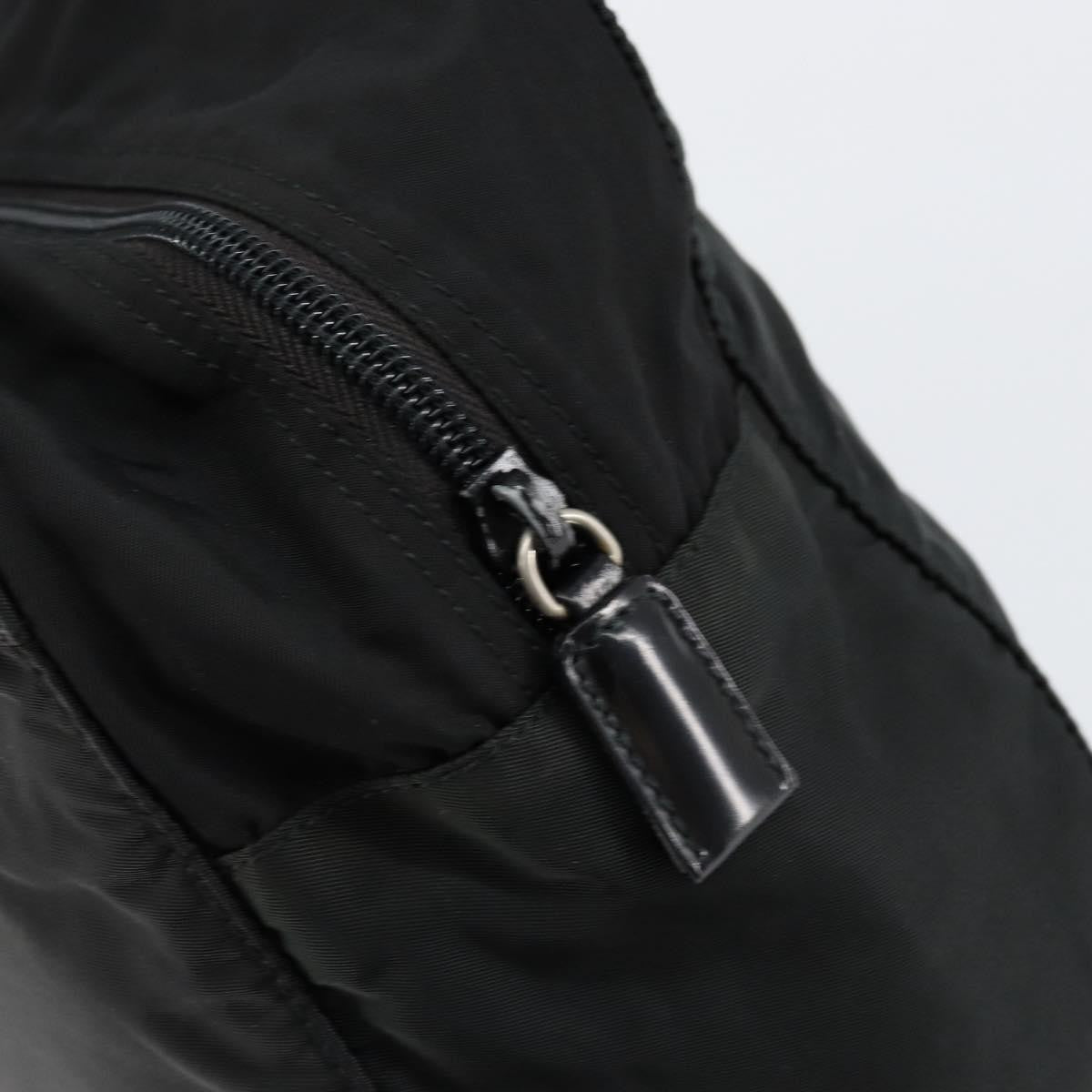 Prada Vintage Zip Handbag Tessuto, BLACK, NYLON, Handbag