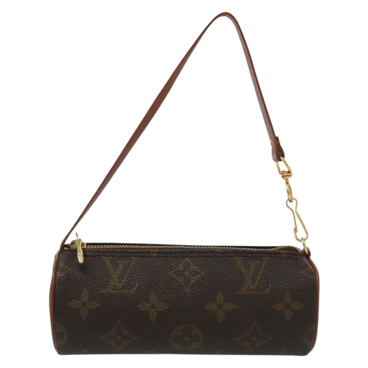 Louis Vuitton Papillon Pochette Monogram Canvas, BROWN, CANVAS, Handbag